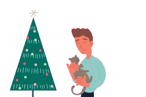 Tiermeldungszentrale_de cat christmas weihnachten katze Sticker