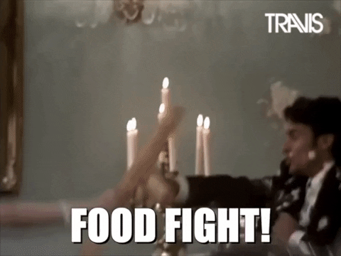 Food Fight Party GIF by Travis