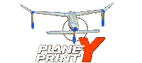 Y Rcplane Sticker by planeprint