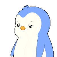 Tired Penguin Sticker by Pudgy Penguins