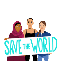Greta Thunberg Protest Sticker by INTO ACTION
