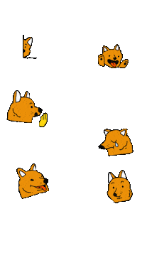 hellcat happy dog stars xd Sticker