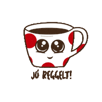 Good Morning Coffee Sticker by Pöttyös Túró Rudi