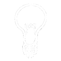 Monochrome Lightbulb Sticker