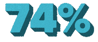 Bookedin percent 74 Sticker