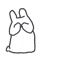 Bunny Rabbit Sticker by bunny_is_moving