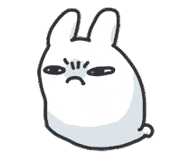Angry Bunny Sticker by bunny_is_moving