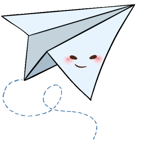 Rocket Paper Plane Sticker