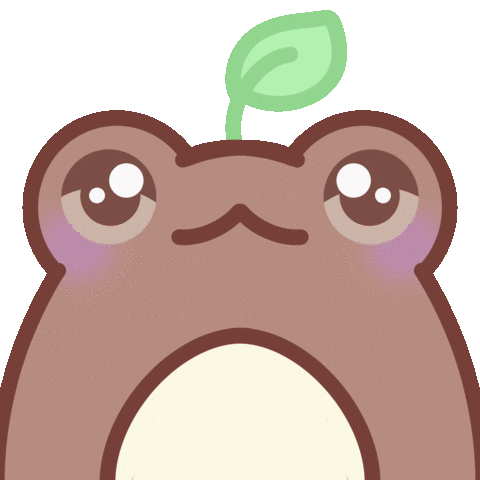Nicoleskey toad frogs peeking froggy Sticker