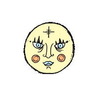 Full Moon Brilhante Sticker