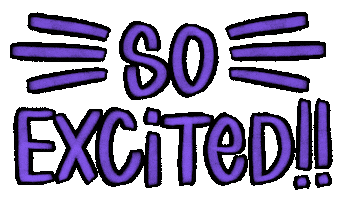Happy So Excited Sticker by AlwaysBeColoring
