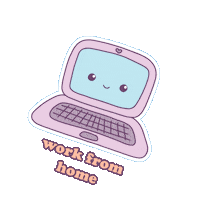 Work From Home Sticker