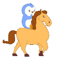 Penguin Horse Sticker by Pudgy Penguins