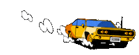 Yellow Car Slick Sticker by Google