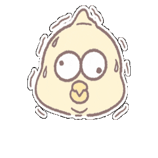 CHIEN002 giphygifmaker comfort zone 雞 怕 Sticker
