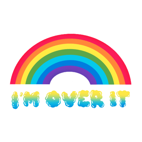 tonesinmotion design rainbow lettering graphicdesign Sticker