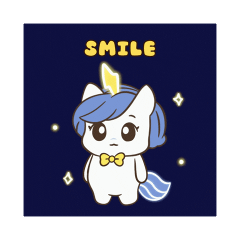 Feel Good Smile Sticker by Brave Unicorn