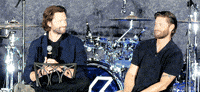 aborddelimpala jensen ackles fist bump jared padalecki j2 GIF