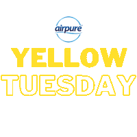Yellow Day Tuesday Sticker by airpureuk
