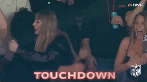 Taylor Swift Hug GIF by NFL