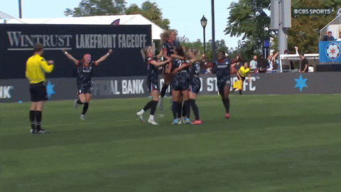 Group Hug Celebration GIF by Chicago Stars FC