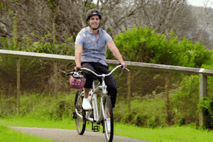thebachelorau bike the bachelor au the bachelor australia riding a bike GIF