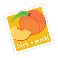 Peach Sticker by DeeBee's