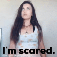 Scared Oh My GIF by Djemilah Birnie