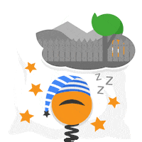 Sleepy Sticker by CryptoTab Browser
