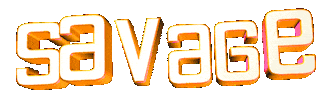 Savage Sticker by GIPHY Text