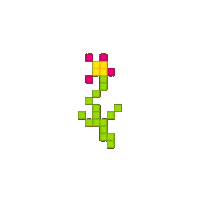 Pixel Pink Sticker