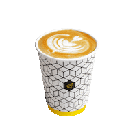Latte Coffee Cup Sticker by Pilot Coffee Roasters