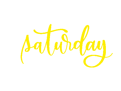 Saturday Calligraphy Sticker