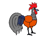 Chickens Hahn Sticker