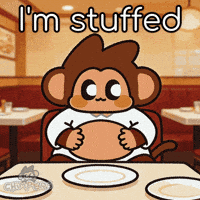 Monkey Overeating GIF by Chimpers