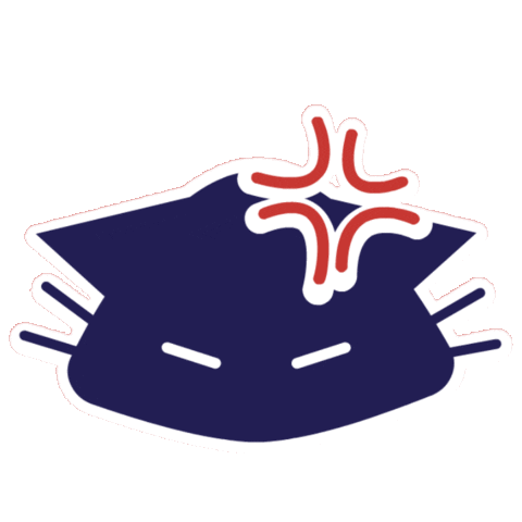 Angry Cat Sticker
