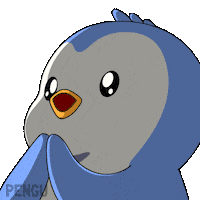 To The Moon Wow Sticker by Pudgy Penguins