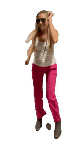 Zeina Happy Dance Sticker by Vegas2La Magazine