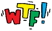 Rainbow Wtf Sticker