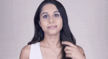 cute makeup sassy make up hair flip GIF
