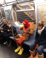 Turkey Eats Turkey on New York City Subway