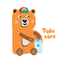 Stay Safe Take Care Sticker by Beanstalk Singapore