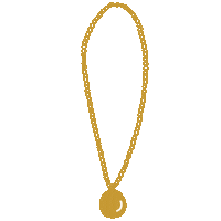 Fashion Gold Sticker by ISA NOY