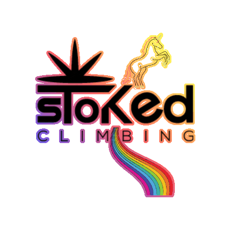 Rainbow Climbing Sticker by Stokedvolumes