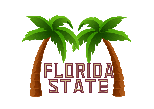Palm Trees Summer Sticker by Florida State University