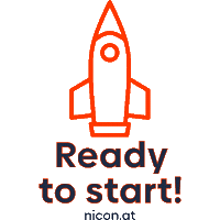 niconbranding brand ready rocket branding Sticker