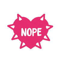 K027 girl rock nope bad Sticker