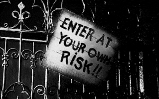 Black And White Horror GIF