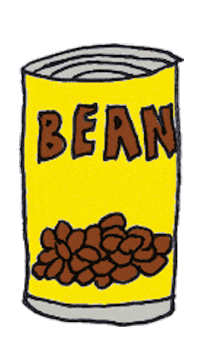 Quarantine Bean Sticker by Adrianne Manpearl