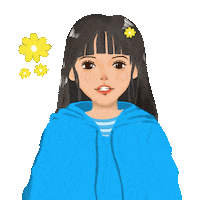 Cute Girl Sticker